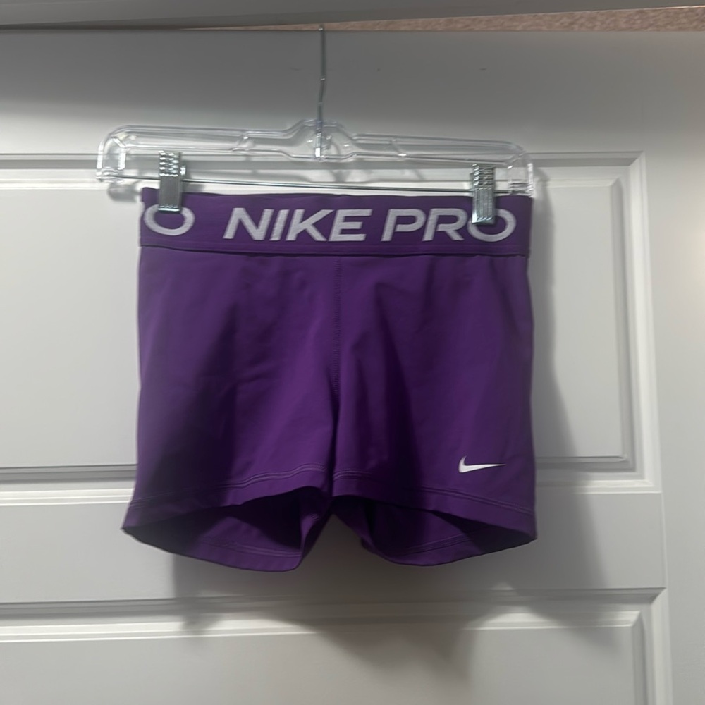 Nike Pro Shorts Small Purple